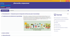 Desktop Screenshot of miescuelaenlinea.com